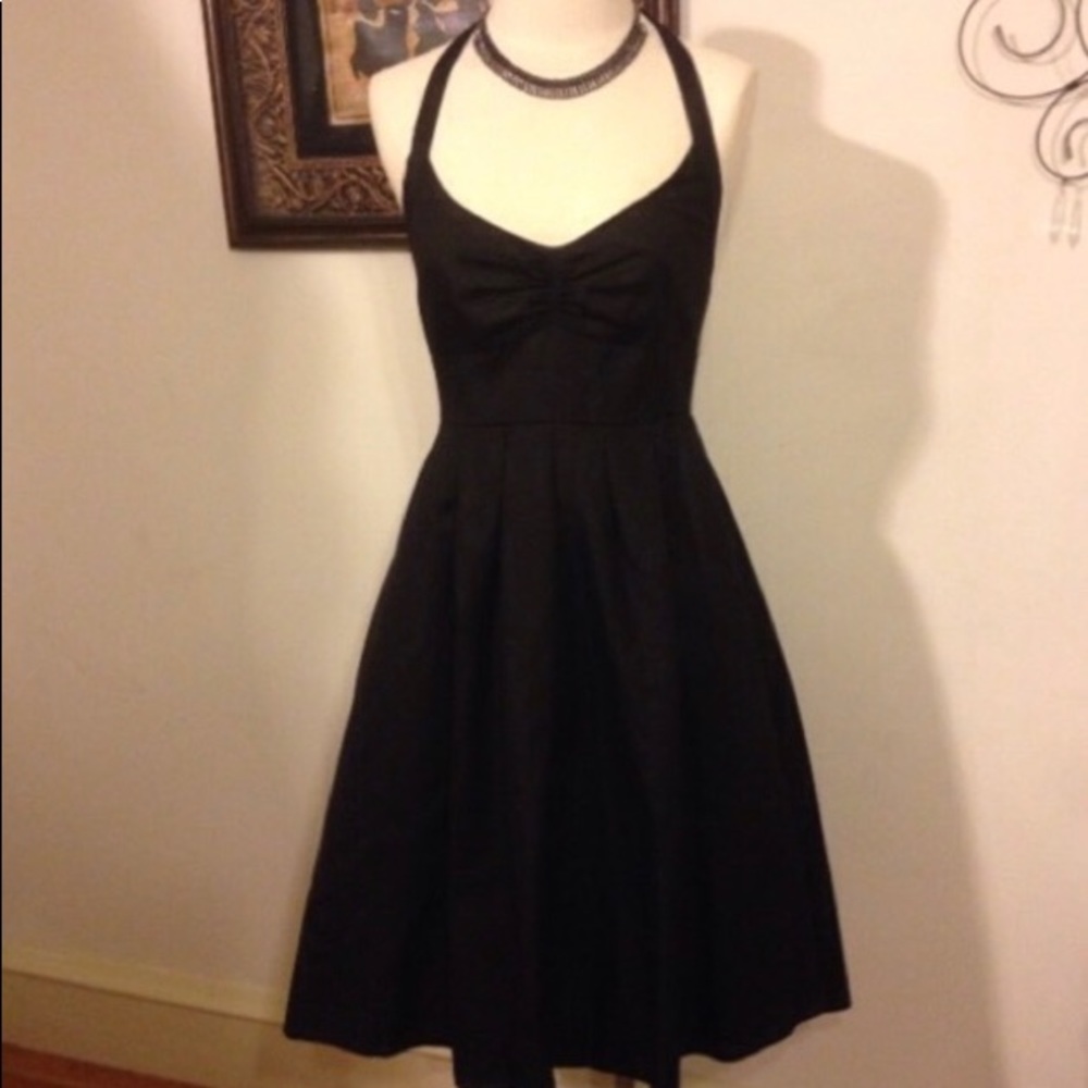 J. Crew Fit n Flare Halter Dress